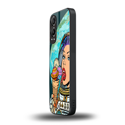 dessert space back phone cover | glass case for oneplus nord ce 4 lite