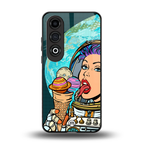dessert space back phone cover | glass case for oneplus nord ce 4