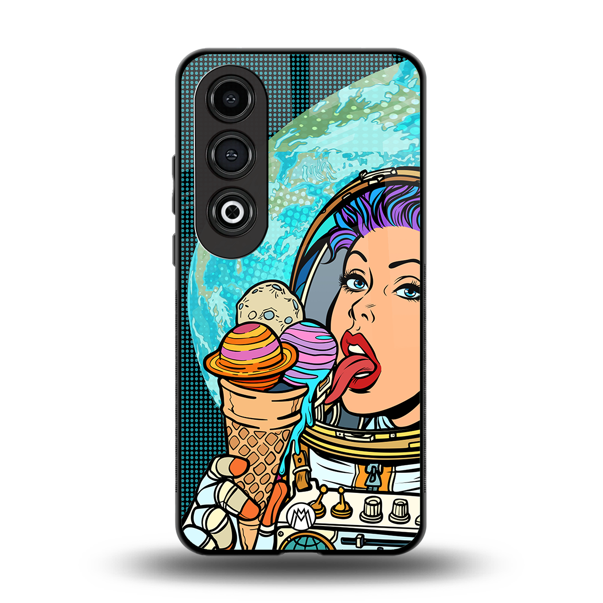 dessert space back phone cover | glass case for oneplus nord ce 4