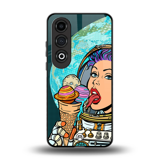 dessert space back phone cover | glass case for oneplus nord ce 4