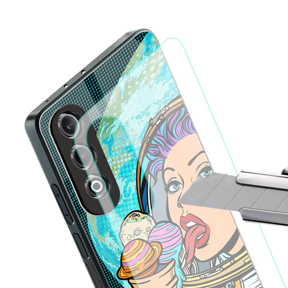 dessert space back phone cover | glass case for oneplus nord ce 4