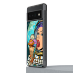 dessert space back phone cover | glass case for google pixel 6 pro