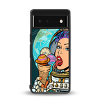 dessert space back phone cover | glass case for Google Pixel 6A