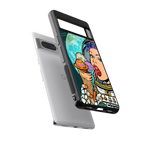 dessert space back phone cover | glass case for google pixel 7 pro