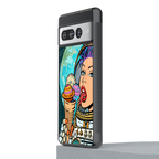 dessert space back phone cover | glass case for google pixel 7 pro