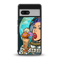 dessert space back phone cover | glass case for Google Pixel 7