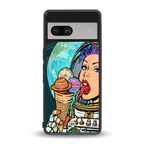 dessert space back phone cover | glass case for Google Pixel 7