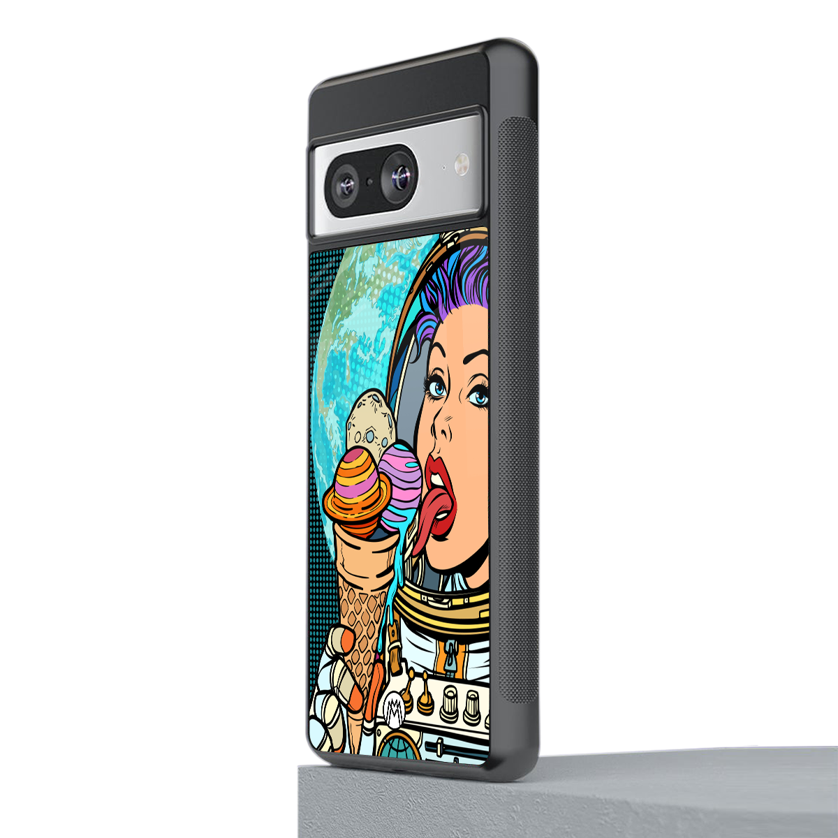 dessert space back phone cover | glass case for Google Pixel 8