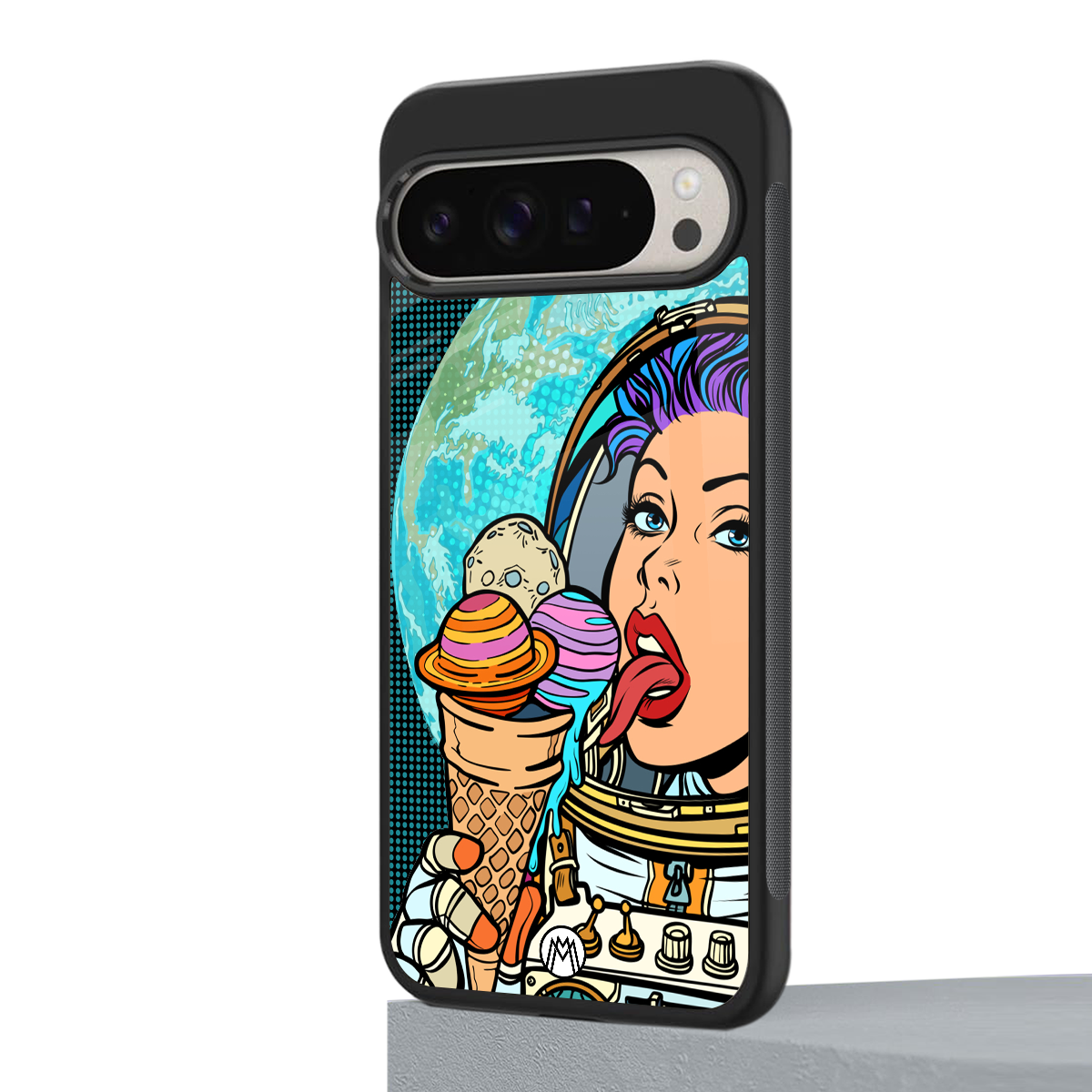 dessert space back phone cover | glass case for google pixel 9 pro