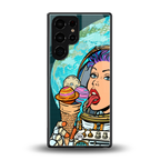 dessert space back phone cover | glass case for samsung galaxy s25 ultra