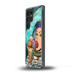 dessert space back phone cover | glass case for samsung galaxy s25 ultra