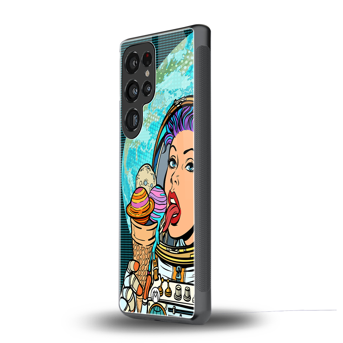 dessert space back phone cover | glass case for samsung galaxy s25 ultra