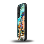 dessert space back phone cover | glass case for samsung galaxy s23 plus