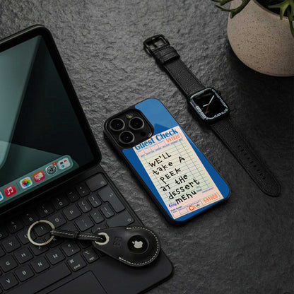 dessert menu back phone cover | glass case for iphone 13 pro max