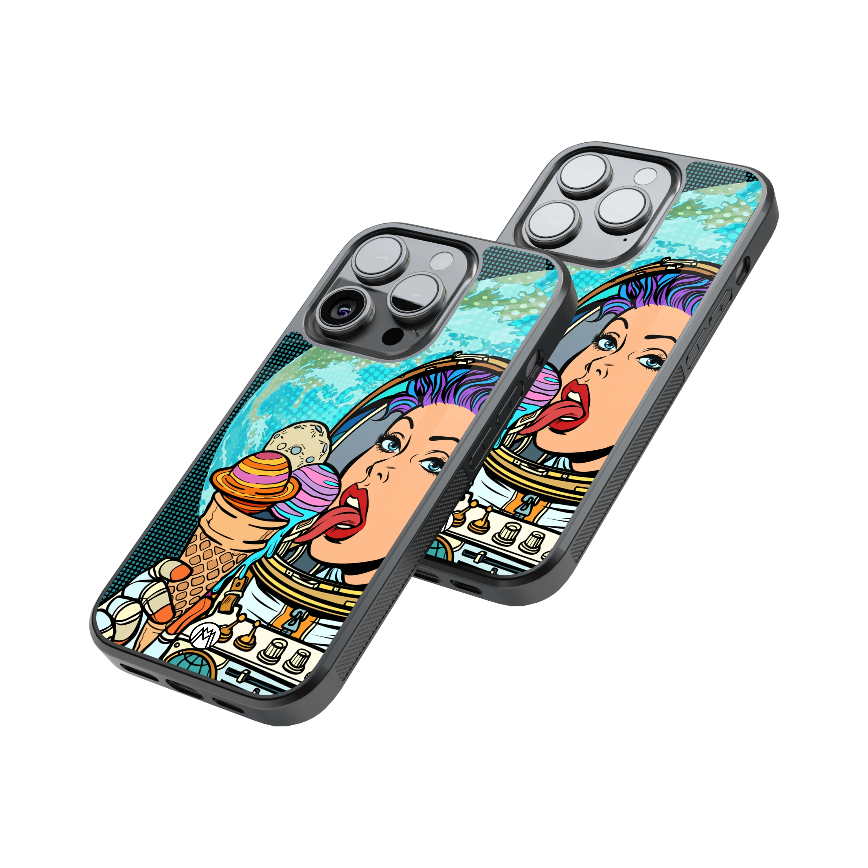 Protective Glass Back Phone Case Compatible with iPhone, Samsung, OnePlus, Pixel & More