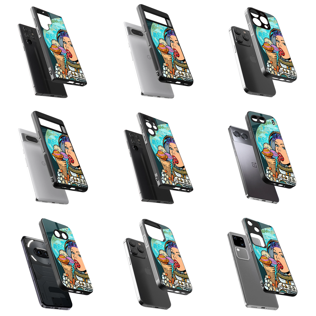 Durable Glass Back Mobile Case for iPhone, Samsung, OnePlus, Google Pixel, Redmi, Vivo, Oppo