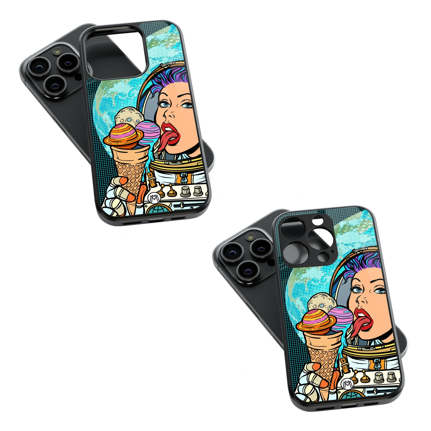 Trendy Glass Back Mobile Case for iPhone, Samsung, Redmi, OnePlus, Google Pixel, Motorola
