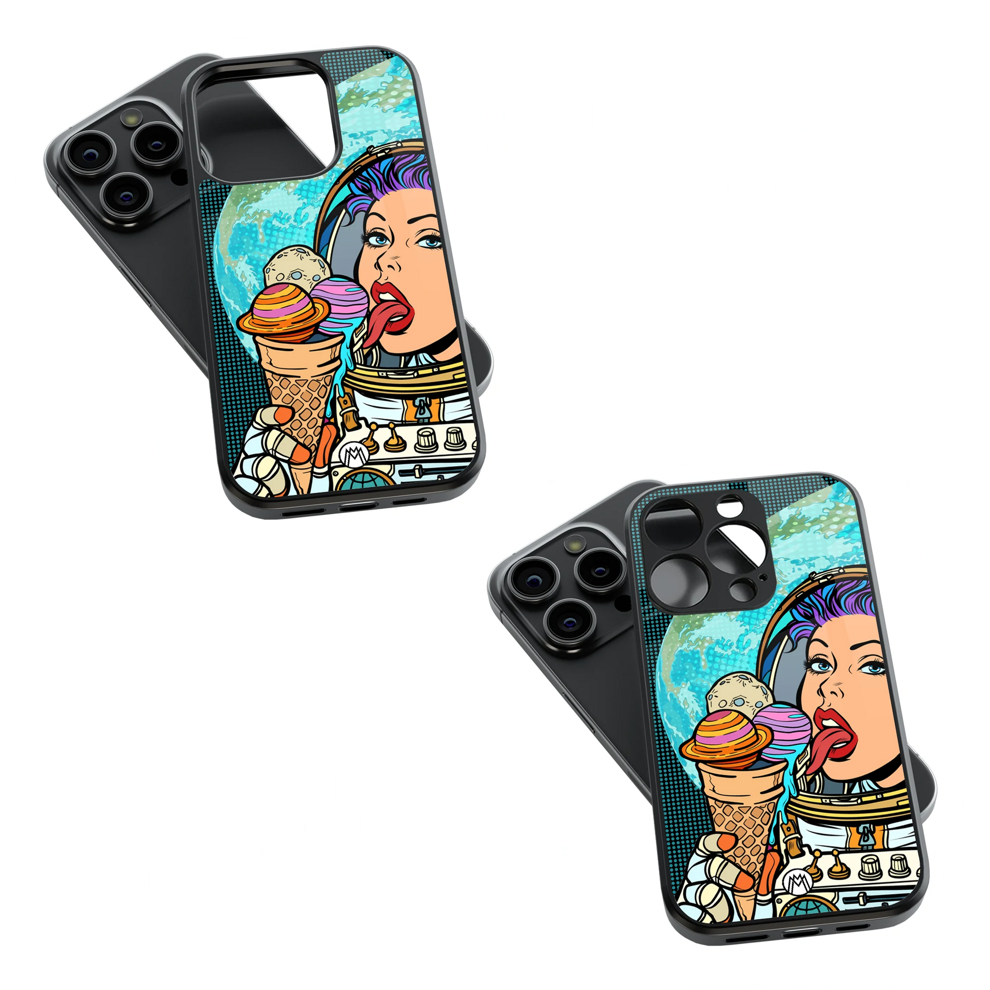 Trendy Glass Back Mobile Case for iPhone, Samsung, Redmi, OnePlus, Google Pixel, Motorola