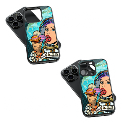 Trendy Glass Back Mobile Case for iPhone, Samsung, Redmi, OnePlus, Google Pixel, Motorola