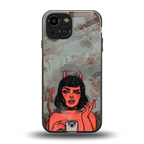 devil buys mymerchandize back phone cover | glass case for iphone 13 mini