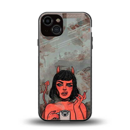 devil buys mymerchandize back phone cover | glass case for iphone 13