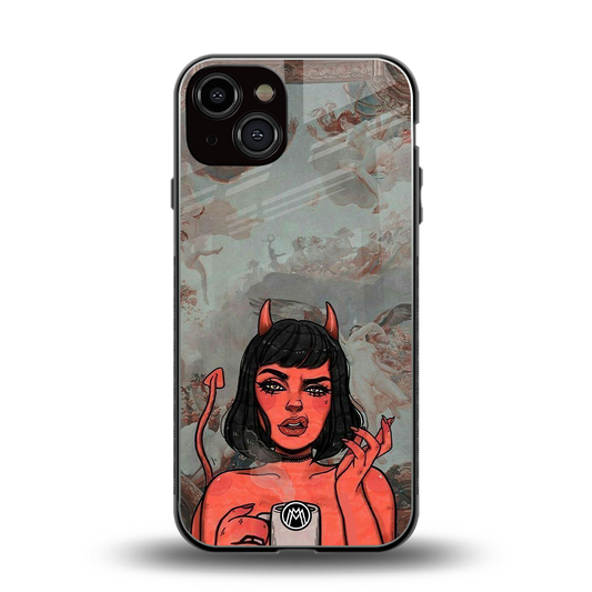 devil buys mymerchandize back phone cover | glass case for iphone 13