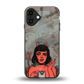 devil buys mymerchandize back phone cover | glass case for iphone 16 plus