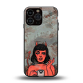 devil buys mymerchandize back phone cover | glass case for iphone 16 pro max
