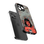 devil buys mymerchandize back phone cover | glass case for iphone 16 pro max
