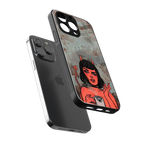 devil buys mymerchandize back phone cover | glass case for iphone 16 pro