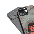 devil buys mymerchandize back phone cover | glass case for iphone 16 pro