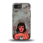 devil buys mymerchandize back phone cover | glass case for iphone 16e