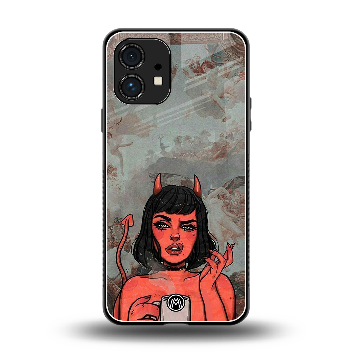devil buys mymerchandize back phone cover | glass case for nothing phone 1