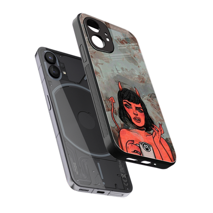 devil buys mymerchandize back phone cover | glass case for nothing phone 1
