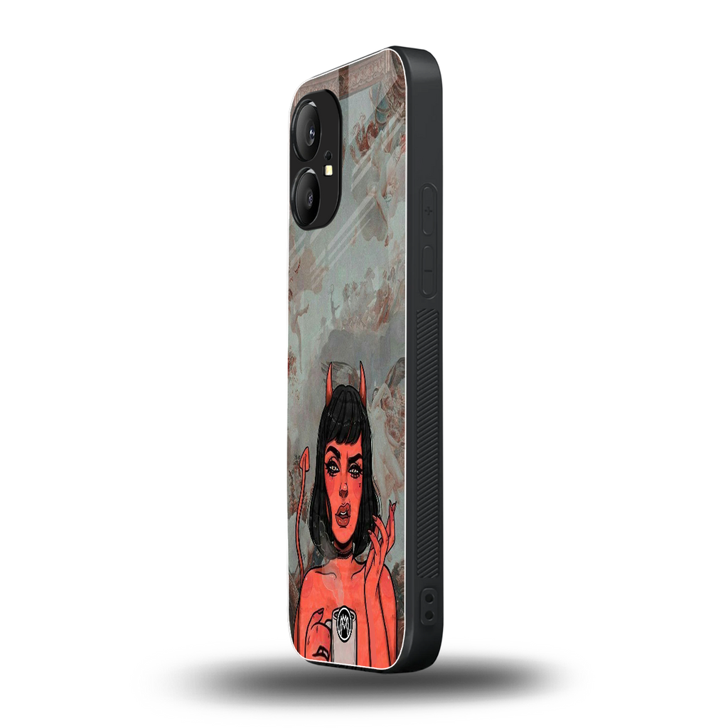 devil buys mymerchandize back phone cover | glass case for nothing phone 1