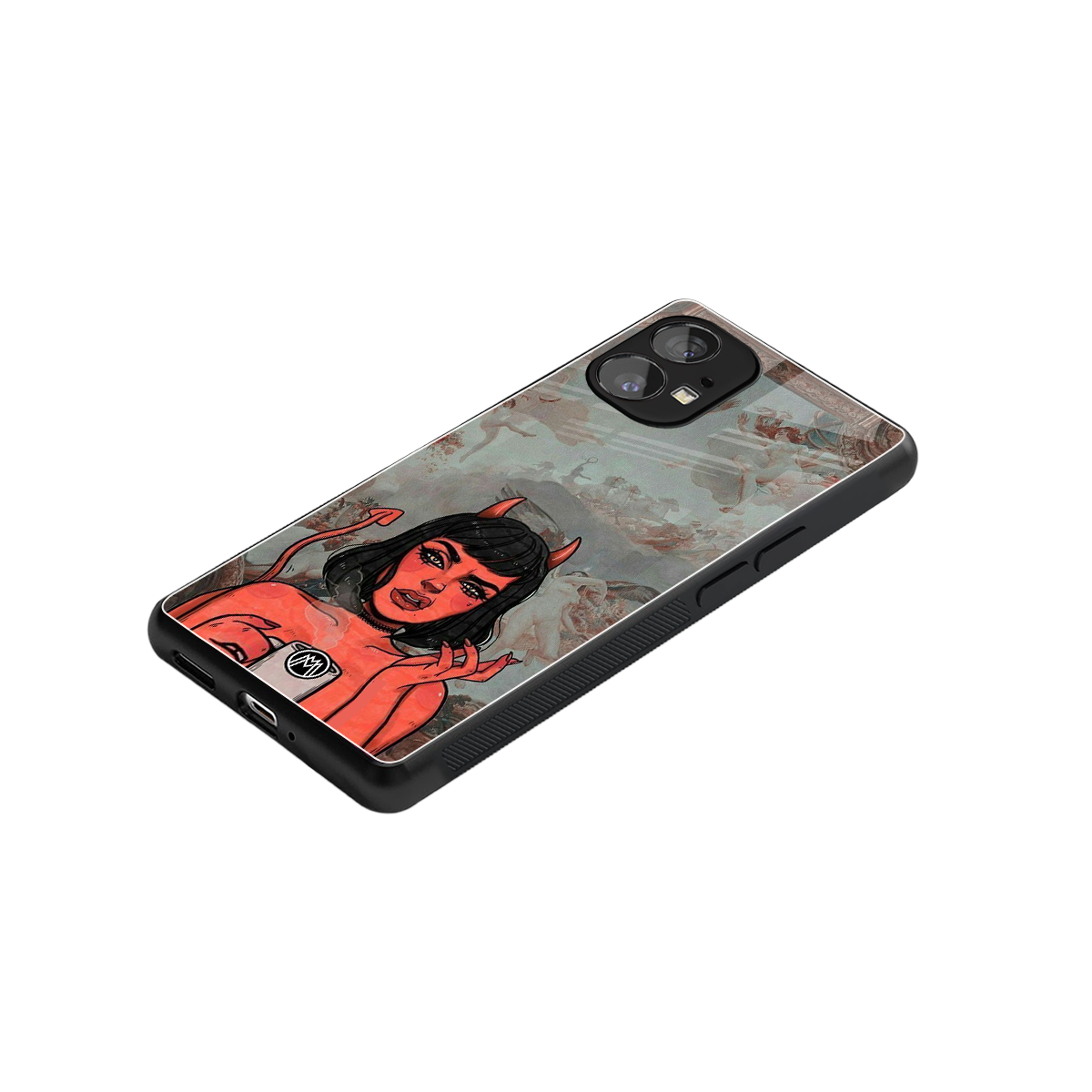 devil buys mymerchandize back phone cover | glass case for nothing phone 1