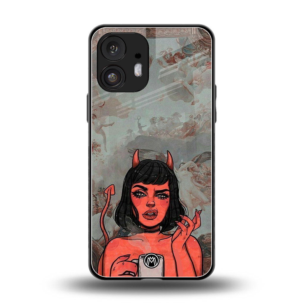 devil buys mymerchandize back phone cover | glass case for nothing phone 2