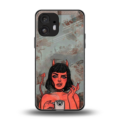 devil buys mymerchandize back phone cover | glass case for nothing phone 2