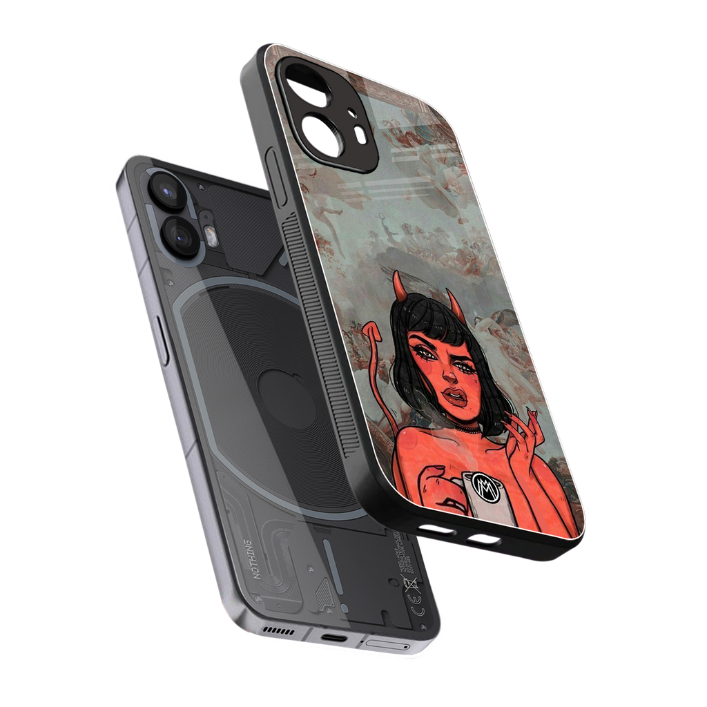 devil buys mymerchandize back phone cover | glass case for nothing phone 2