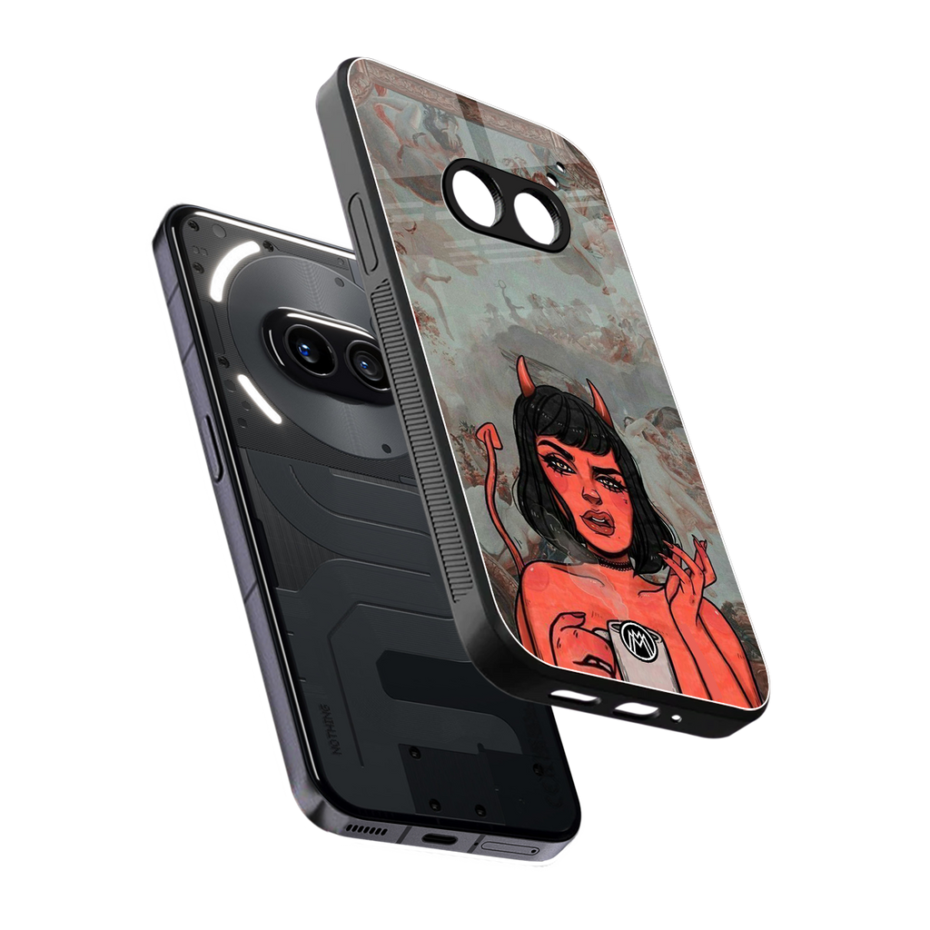 devil buys mymerchandize back phone cover | glass case for nothing phone 2a