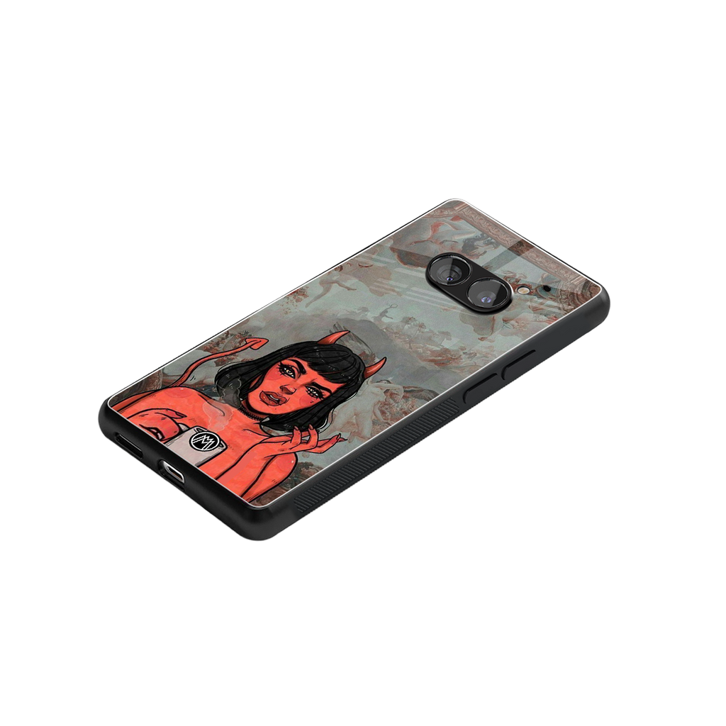 devil buys mymerchandize back phone cover | glass case for nothing phone 2a