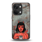 devil buys mymerchandize back phone cover | glass case for oneplus nord 3