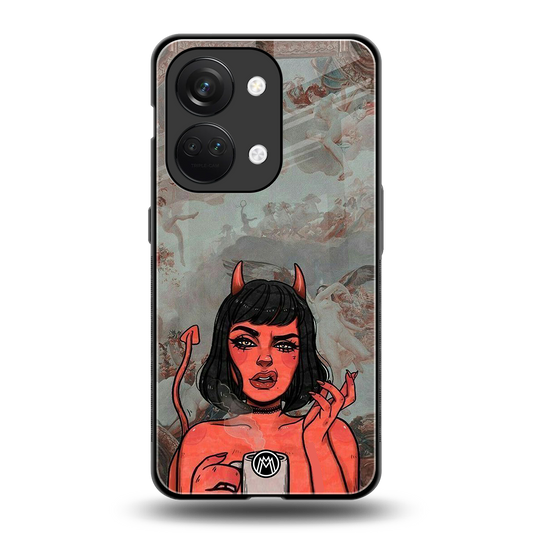 devil buys mymerchandize back phone cover | glass case for oneplus nord 3
