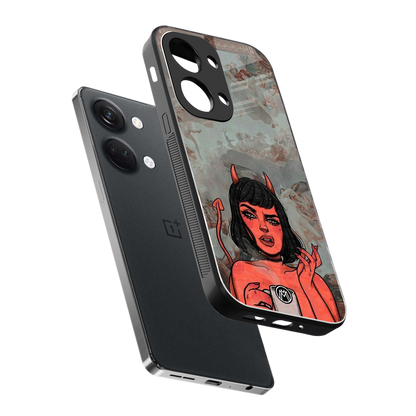 devil buys mymerchandize back phone cover | glass case for oneplus nord 3