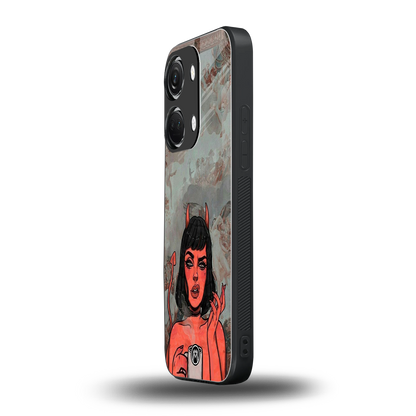 devil buys mymerchandize back phone cover | glass case for oneplus nord 3
