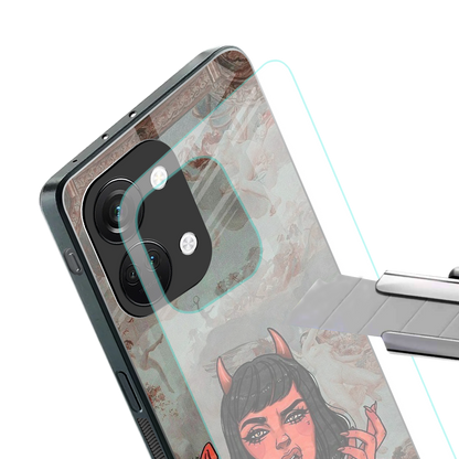 devil buys mymerchandize back phone cover | glass case for oneplus nord 3