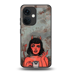devil buys mymerchandize back phone cover | glass case for oneplus nord ce 3