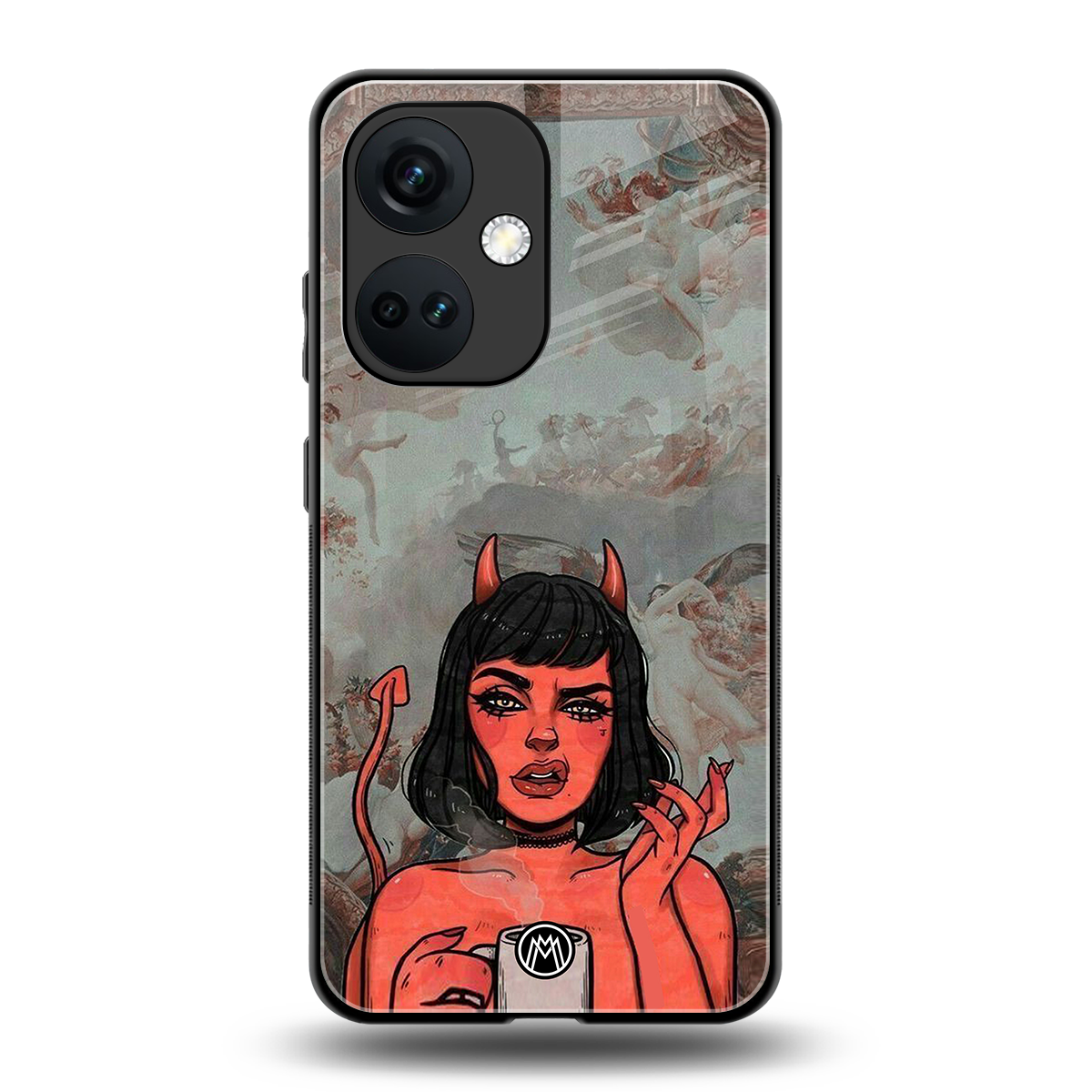 devil buys mymerchandize back phone cover | glass case for oneplus nord ce 3
