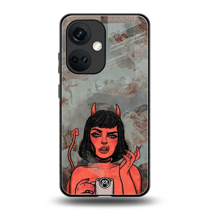 devil buys mymerchandize back phone cover | glass case for oneplus nord ce 3