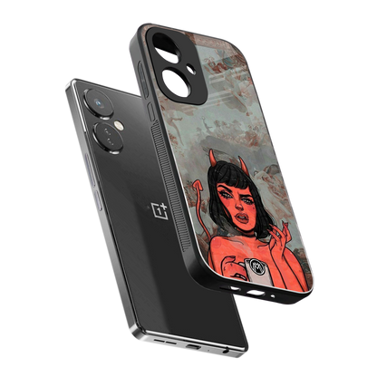 devil buys mymerchandize back phone cover | glass case for oneplus nord ce 3
